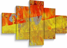 Obraz abstrakcji - malarstwo (125x70 cm)