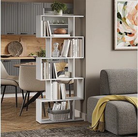 Room Divider biały 70x23.8x164.1 levio