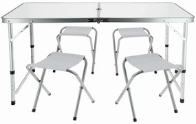Biały składany zestaw mebli campingowych C9-R79