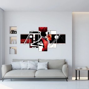 Obraz obrazu starożytnej damy (125x70 cm)