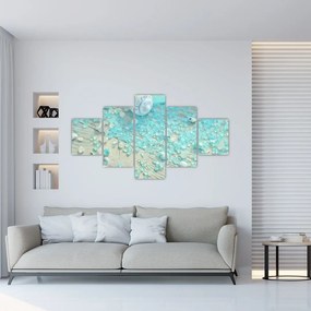 Obraz - Nadmorska atmosfera w turkusowych odcieniach (125x70 cm)