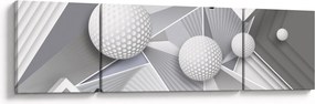 Geometryczny abstrakcyjny obraz (170x50 cm)