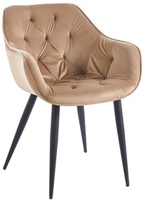 Krzeso Zandel z czarnego aksamitu