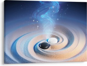 Obraz - Eteryczny yin-yang (70x50 cm)