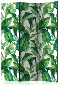 Parawan akustyczny Liście 135x172 cm 3-częściowy zielony ARTGEIST B