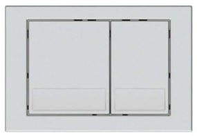 Przycisk spłukujący srebrny mat BUTTO