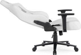Fotel gamingowy Apex - ergonomiczny fotel dla graczy ekoskóra, biały