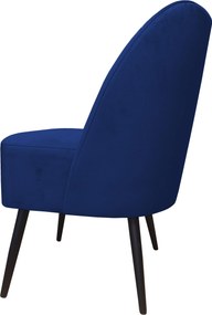 Fotel DUBAJ tkanina Welur noga metalowa : Kolor nogi - Czarna stożek, Kolor tkaniny - VELVET - MG16