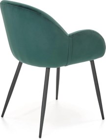 Aksamitny fotel do jadalni K480