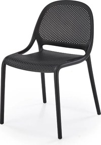 Krzesło K532 czarne z tworzywa PVC