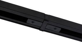 Nowoczesny system oświetlenia szynowego z 4 reflektorami czarny 1-fazowy - Iconic Yade