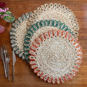 Mata stołowa z liści kukurydzy ø 38 cm Corn Husk – Rex London