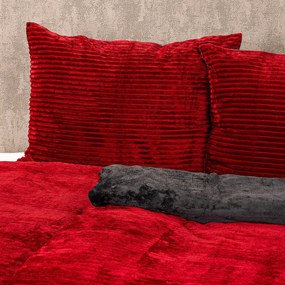 4Home Pościel mikrofranela Stripe winny, 140 x 200 cm, 70 x 90 cm