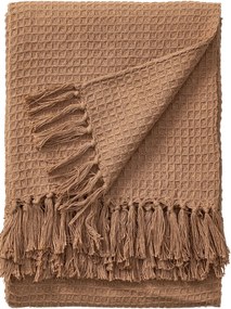 Jasnobrązowy koc Amalia