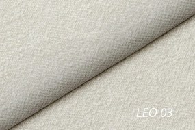 Łóżko tapicerowane lewitujące Galin 160x200 - beżowa tkanina łatwoczyszcząca Leo 03