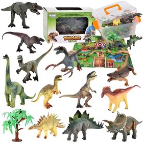Woopie zestaw park dinozaurów figurki + mata i akcesoria 23 el.