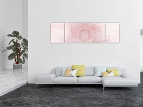 Obraz - Różowa mandala (170x50 cm)