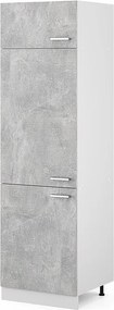 Szafka na lodówkę beton 60x57.2x206.8 r-line