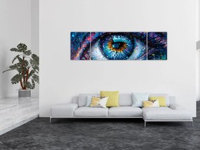 Obraz - Malowanie oczu (170x50 cm)