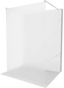 Mexen Kioto ścianka prysznicowa wolnostojąca 110 x 200 cm, szron 8 mm, nikiel szczotkowany - 800-110-002-97-30