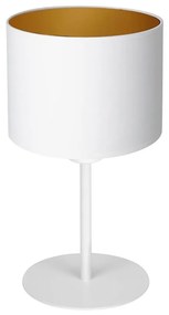 Lampa stołowa ARDEN 1xE27/60W/230V śr. 18 cm biały/złoty