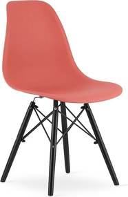 Krzesło Valora OSAKA, ergonomiczny design, nogi w kolorze szkarłatnym