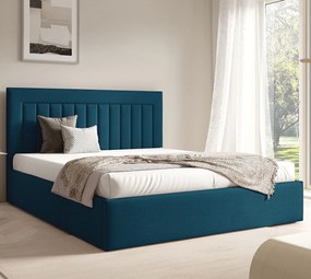 Granatowe łóżko tapicerowane 3 rozmiary G5-R29