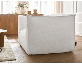Biały fotel z materiału bouclé Giorgia – Bobochic Paris