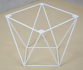 Minimalistyczny stolik kawowy beton + biały - Mokita 5X