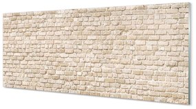 Szklany Panel Cegła mur vintage