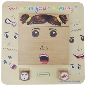 Masterkidz nauka emocji gra drewniana montessori