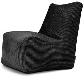 Czarny sztruksowy worek do siedzenia Seat Lounge – SLOWDOWN