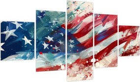 Obraz - Flaga USA (125x70 cm)
