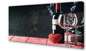 Zdjęcie na płótnie Serce w Blasku Lampek