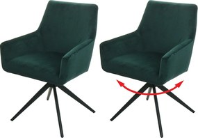 Krzesło do jadalni MCW-L91 (zestaw 2 sztuk), zielony