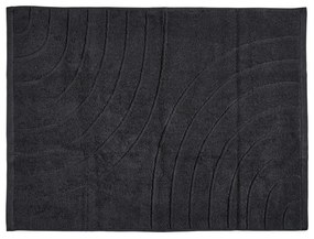Czarny bawełniany ręcznik frotte 50x70 cm Time – Zone
