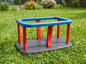 Siedzisko kubełkowe z aluminiowym wkładem czarne huśtawka dla dzieci (bez łańcucha)