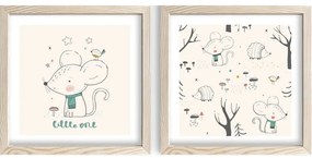 Obrazki dziecięce zestaw 2 szt. 33x68 cm Little One – Wallity