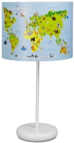 Lampka nocna dla dzieci z mapą świata - 5X A327 B8-B23