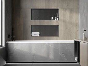 Mexen X-Wall-NR półka wnękowa bez kołnierza 75 x 30 cm, gun gray szczotkowany - 19E1753010