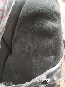 PROMOCJA Ciemnoszare aksamitne krzesło jadalniane LIBRA z czarnymi nogami II jakość