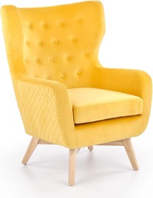 Tapicerowany fotel w stylu glamour Marvel