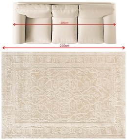 Dywan Tesoro ivory 160x230 cm
