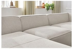Beżowy narożnik modułowy (prawostronny/w kształcie litery U) Megeve – Bobochic Paris
