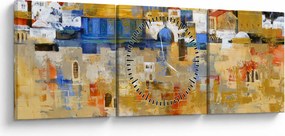 Obraz - Ściana płaczu, Jerozolima, Izrael (z zegarem) (90x30 cm)