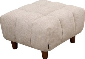 Otomano para sofá reto "Matignon" - 70 x 70 x 46 cm - Bege