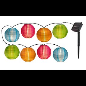 Rabalux 77048 łańcuch solarny LED z 8 papierowymi lampkami Titu