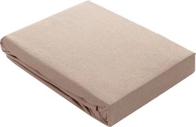 Prześcieradło jersey z gumką Jerry 180x200 cm beige