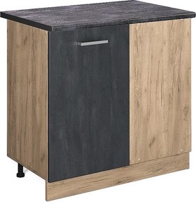 Szafka narożna czarny beton 86x60x81.6 r-line