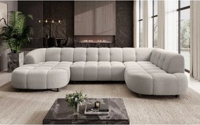 Narożnik VELPA XL Prawostronny z elektryczną regulacją siedziska w tkaninie LOOP 03 WERSAL